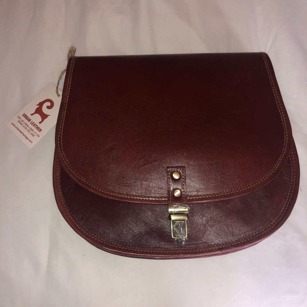 Leather satchel